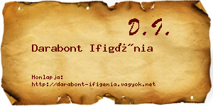 Darabont Ifigénia névjegykártya